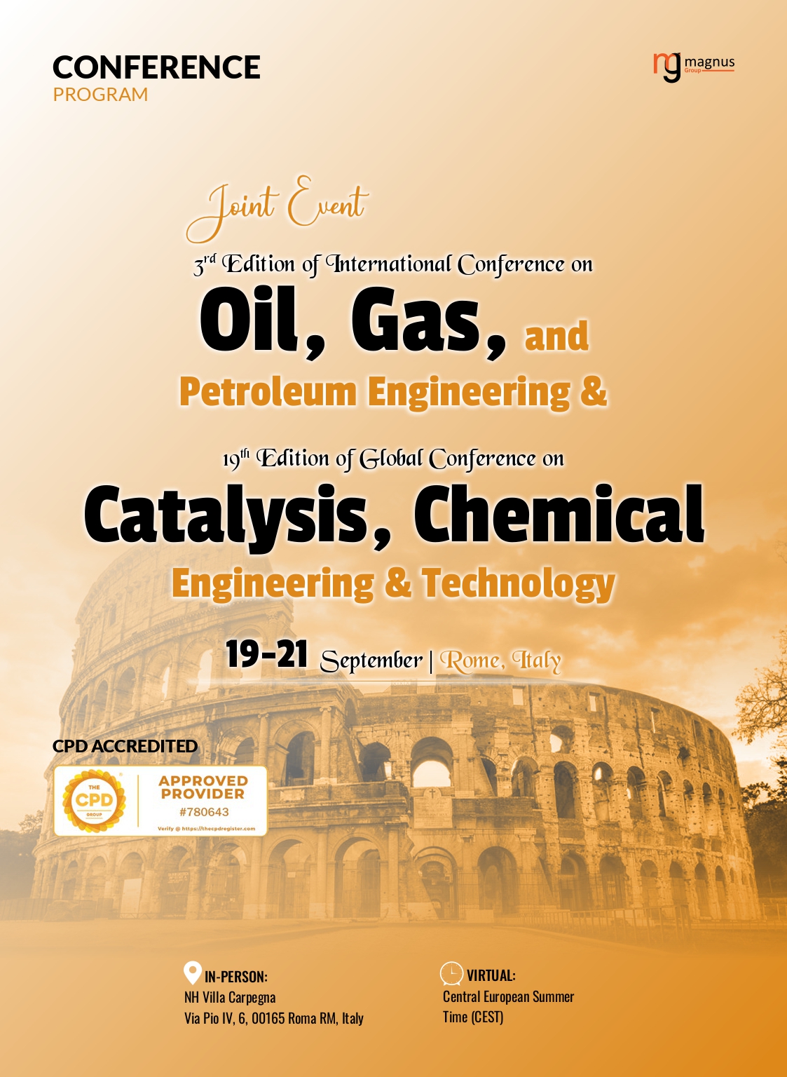 CAT 2024 | Rome, Italy Program